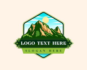 Map - Mountain Nature Korea logo design