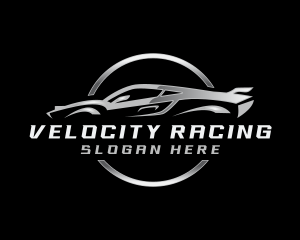 Metallic Motorsports Car logo design