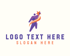 Coach - Human Dream Success logo design