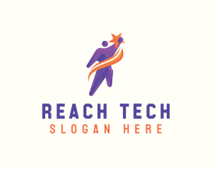 Reach - Human Dream Success logo design