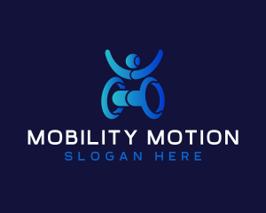 Wheelchair - Wheelchair Paralympic Disability logo design