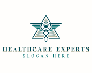 Pharmaceutical Medical Caduceus logo design