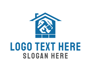 Masonry - House Renovation Tools logo design