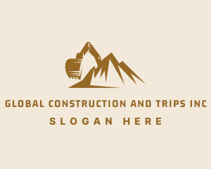 Mountain Mining Excavator Logo