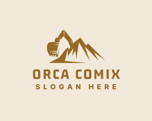 Mountain Mining Excavator Logo