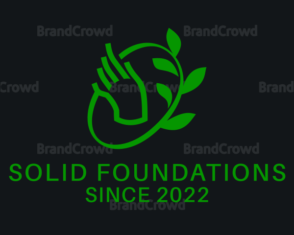 Botanical Hand Garden Logo
