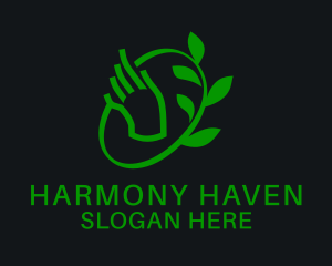 Botanical Hand Garden  Logo