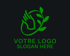Botanical Hand Garden  Logo