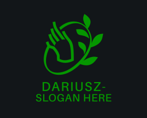 Botanical Hand Garden  Logo