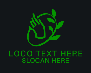 Botanical Hand Garden  Logo