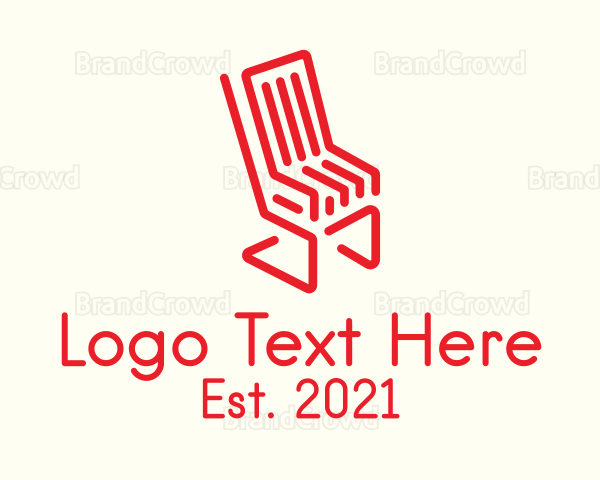 Red Lawn Chair Logo