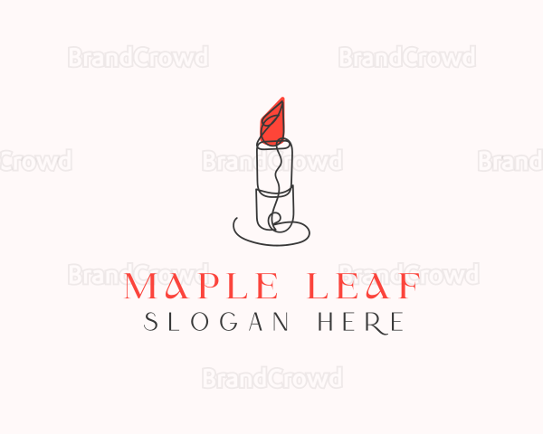 Beauty Salon Lipstick Logo