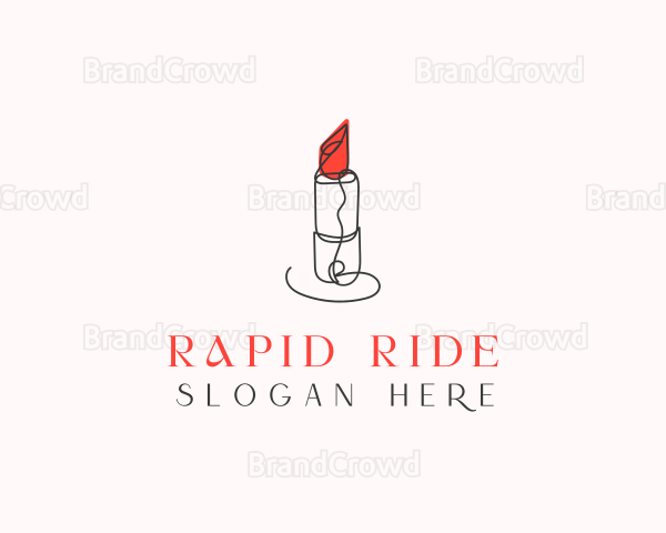 Beauty Salon Lipstick Logo