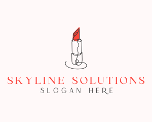 Beauty Salon Lipstick Logo