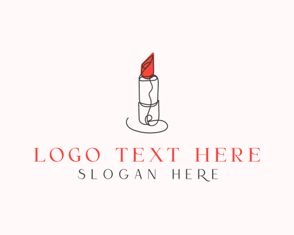 Lipstick - Beauty Salon Lipstick logo design