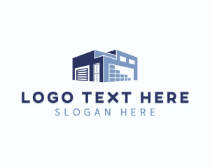 Industrial Warehouse Building logo design