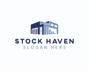 Stockroom - Industrial Warehouse Building logo design