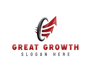 Growth Arrow Analytics logo design