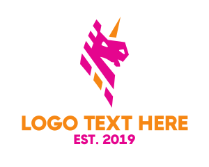 Illustration - Magical Unicorn LGBT logo design