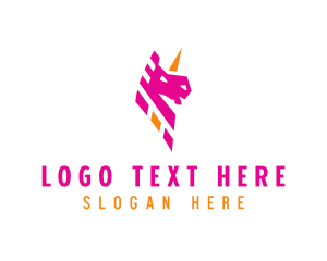 Unicorn Mythical Creature logo design