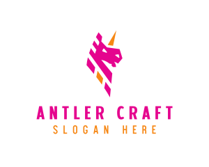 Unicorn Mythical Creature logo design