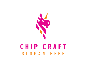 Unicorn Mythical Creature logo design