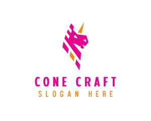 Unicorn Mythical Creature logo design