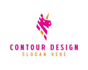 Unicorn Mythical Creature logo design