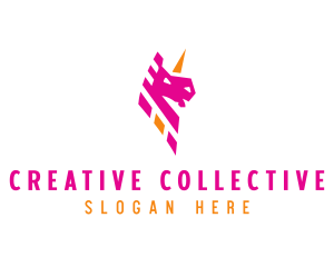 Unicorn Mythical Creature logo design