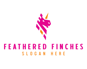 Unicorn Mythical Creature logo design