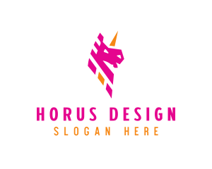 Unicorn Mythical Creature logo design