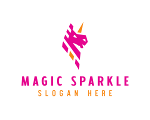 Unicorn Mythical Creature logo design