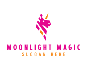 Unicorn Mythical Creature logo design