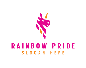 Gay - Unicorn Mythical Creature logo design