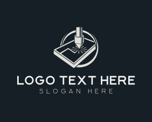 Engraver - Laser Engraving Metalwork logo design