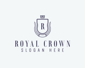 Wreath Royal Academy Shield logo design