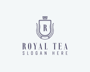 Wreath Royal Academy Shield logo design