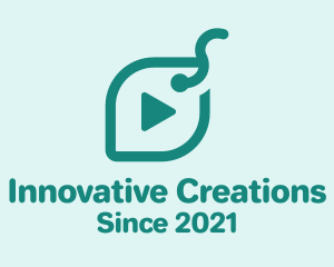 Creator - Multimedia Play Button logo design