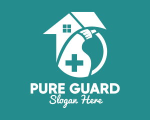 Disinfectant - Medical Home Disinfectant logo design