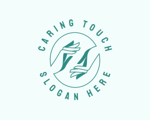 Hand Caring Charity logo design