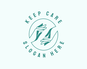 Hand Caring Charity logo design