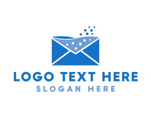 Mail Envelope Messenger logo design