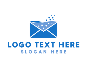 List - Mail Envelope Messenger logo design