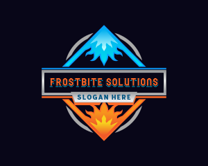 Freeze - Fire Ice Diamond logo design