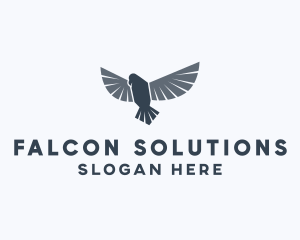 Aviation Falcon Bird logo design