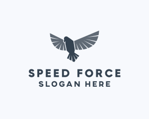 Aviation Falcon Bird logo design