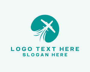 Plane Rental - Pilot Airplane Travel logo design