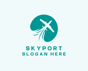 Airport - Pilot Airplane Travel logo design