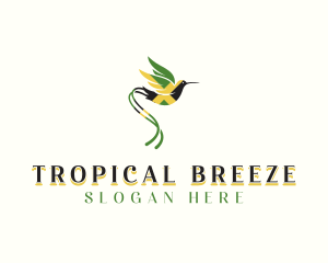 Jamaican Reggae Hummingbird logo design