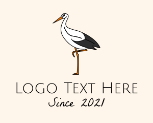 Safari - Wild Egret Bird logo design